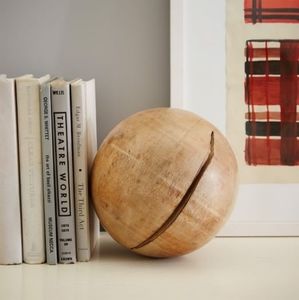 west elm Rustic Wood Sphere